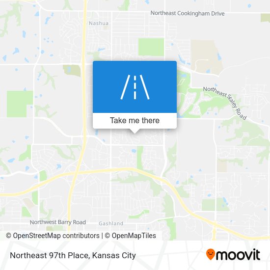 Northeast 97th Place map