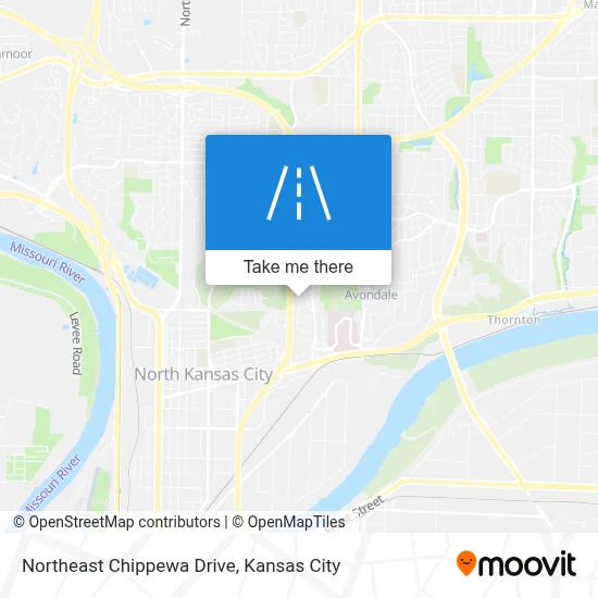 Northeast Chippewa Drive map