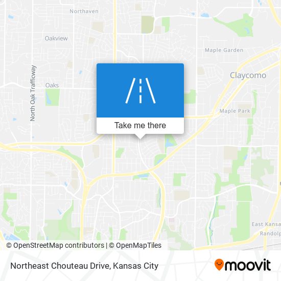 Northeast Chouteau Drive map