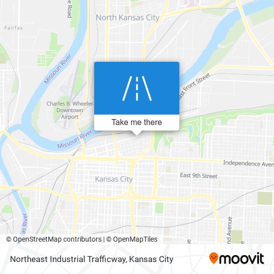 Northeast Industrial Trafficway map