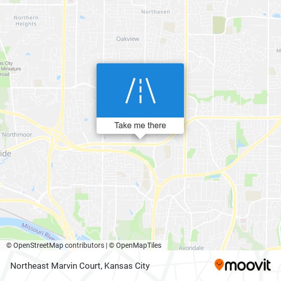 Northeast Marvin Court map