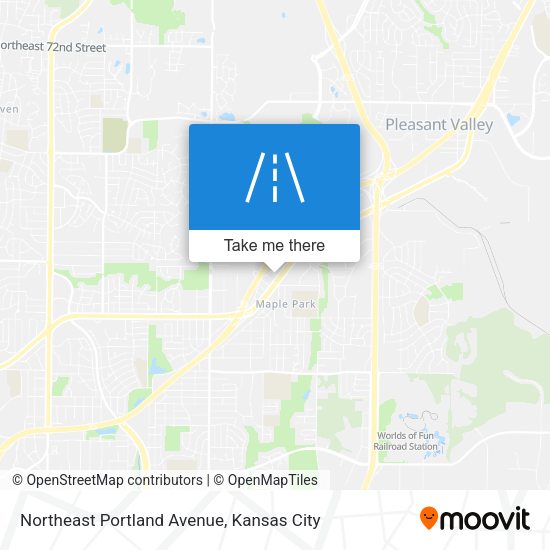 Northeast Portland Avenue map