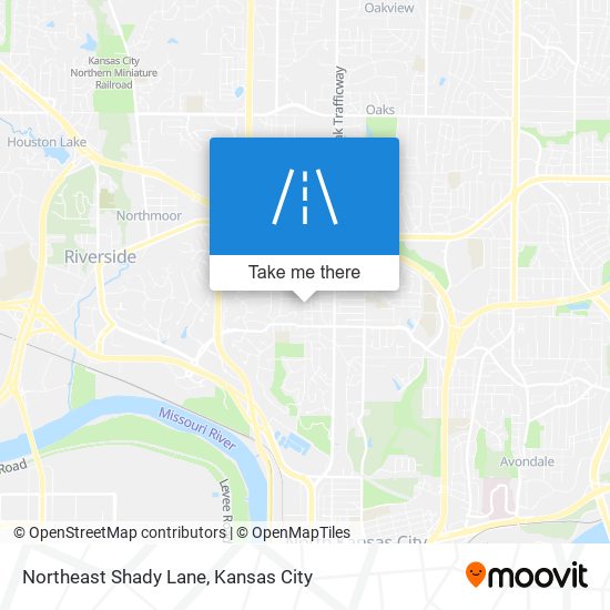 Northeast Shady Lane map