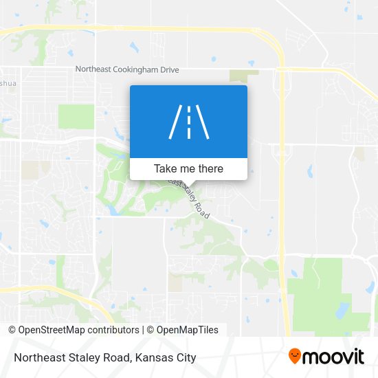 Northeast Staley Road map