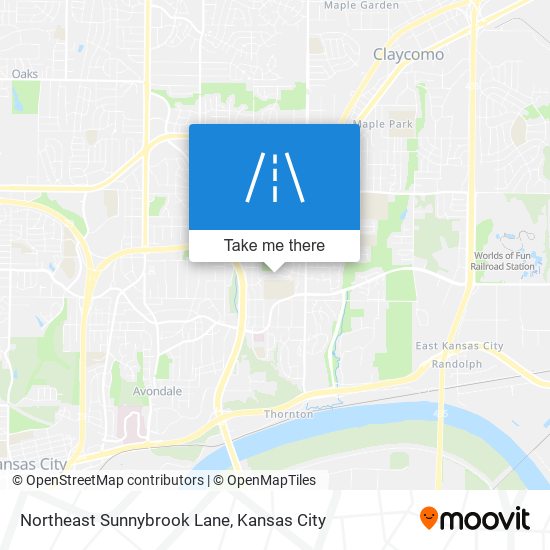 Northeast Sunnybrook Lane map