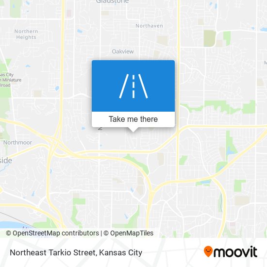 Northeast Tarkio Street map