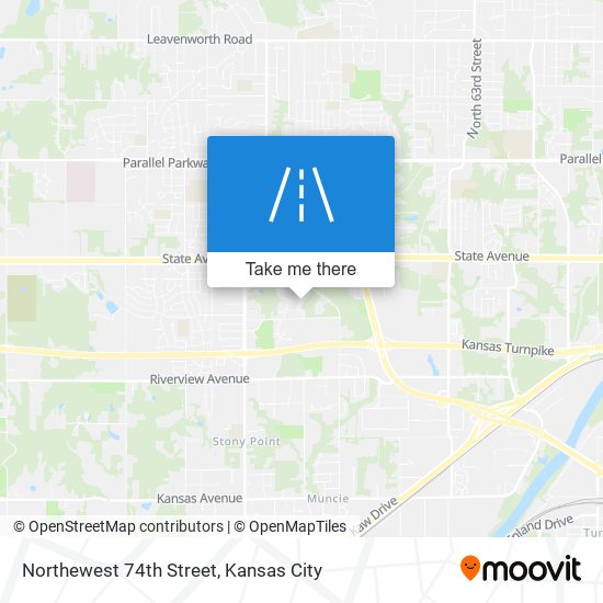 Northewest 74th Street map