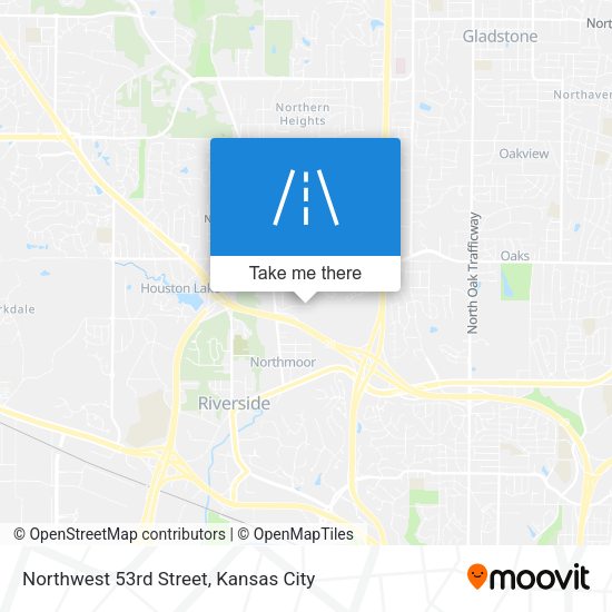 Northwest 53rd Street map