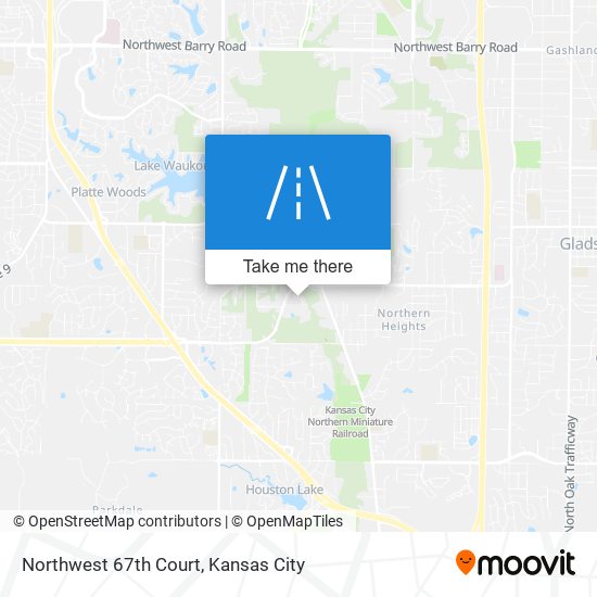 Northwest 67th Court map