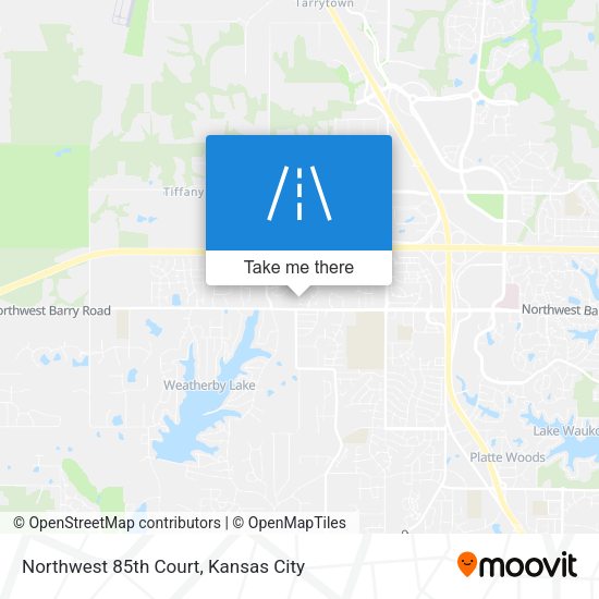 Northwest 85th Court map
