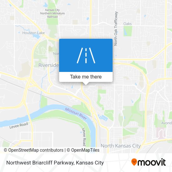 Northwest Briarcliff Parkway map