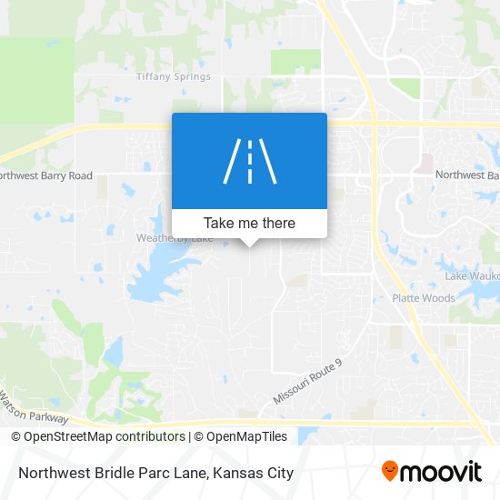 Northwest Bridle Parc Lane map