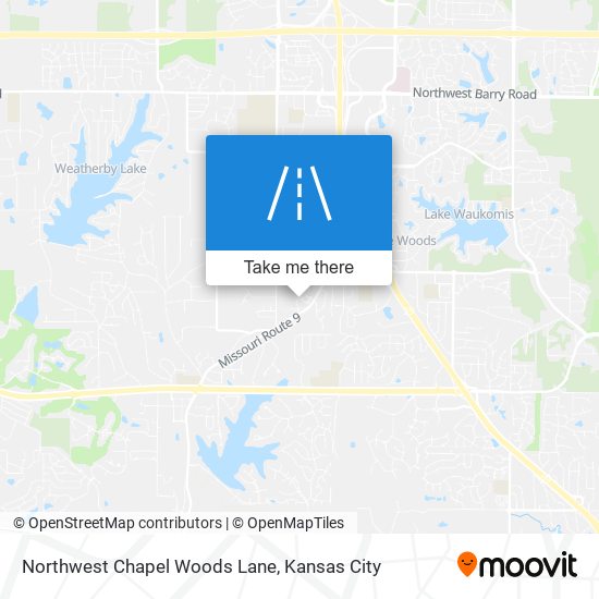 Northwest Chapel Woods Lane map