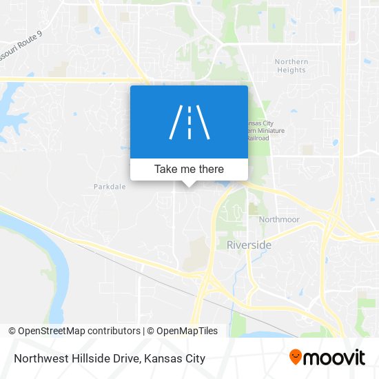 Mapa de Northwest Hillside Drive