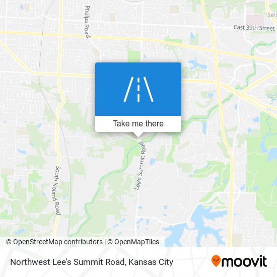 Northwest Lee's Summit Road map