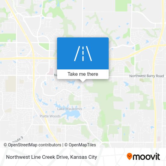 Mapa de Northwest Line Creek Drive