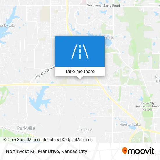 Mapa de Northwest Mil Mar Drive