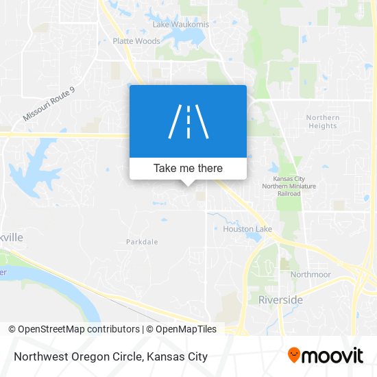 Mapa de Northwest Oregon Circle