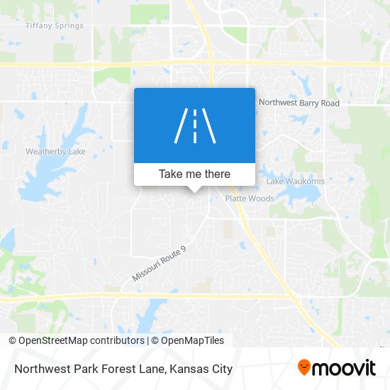 Northwest Park Forest Lane map