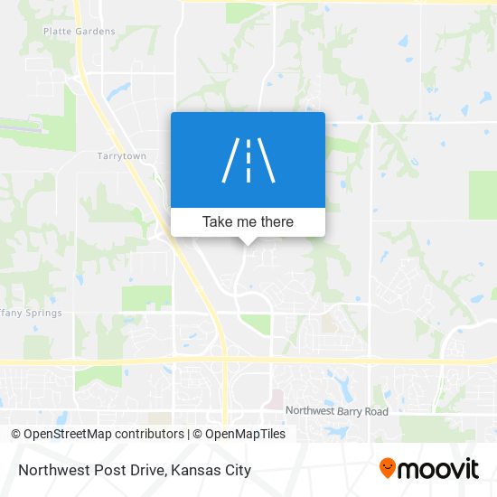 Northwest Post Drive map