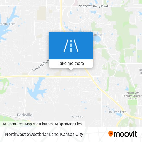 Northwest Sweetbriar Lane map