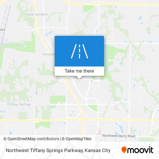 Northwest Tiffany Springs Parkway map