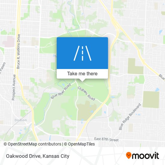 Oakwood Drive map