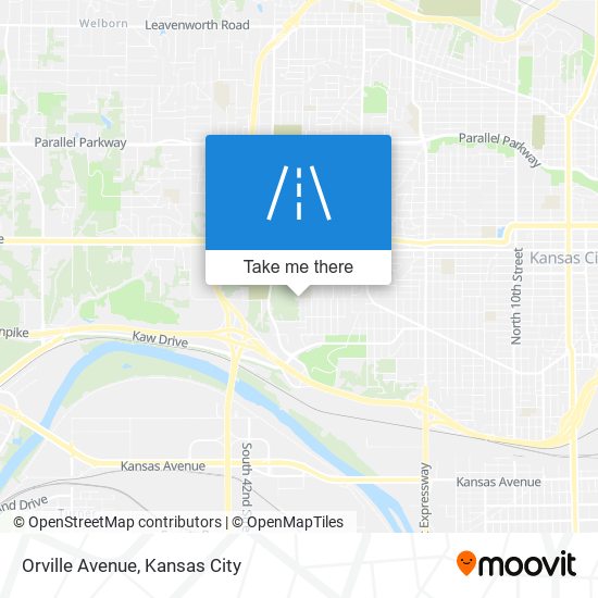 Orville Avenue map