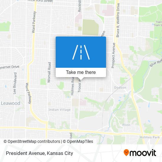 President Avenue map