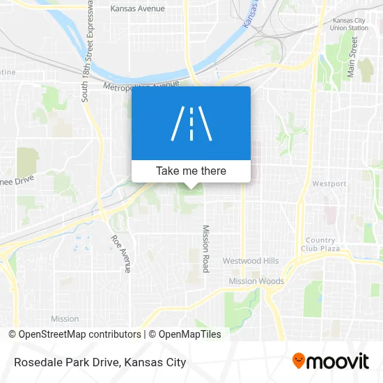 Rosedale Park Drive map