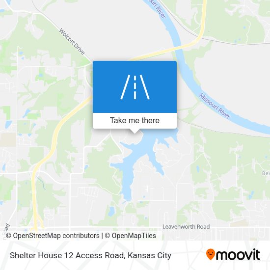 Shelter House 12 Access Road map