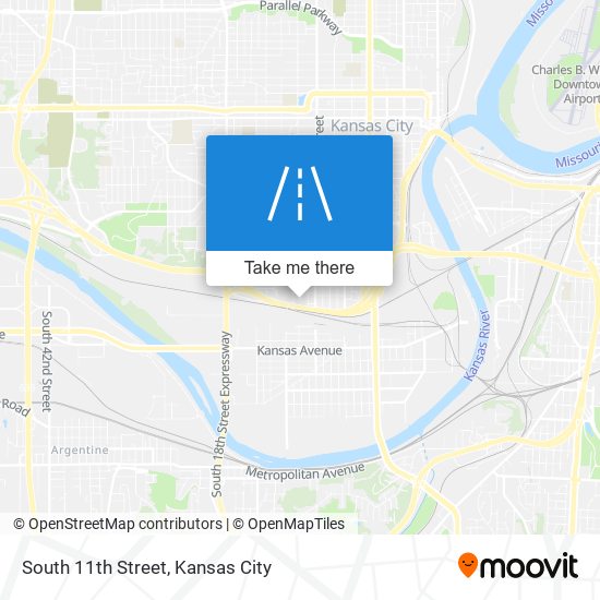 South 11th Street map