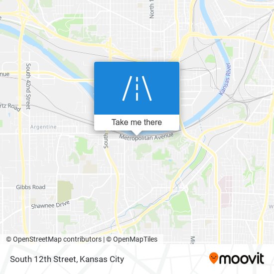 South 12th Street map