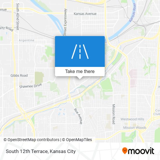 South 12th Terrace map