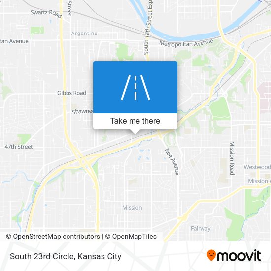 South 23rd Circle map