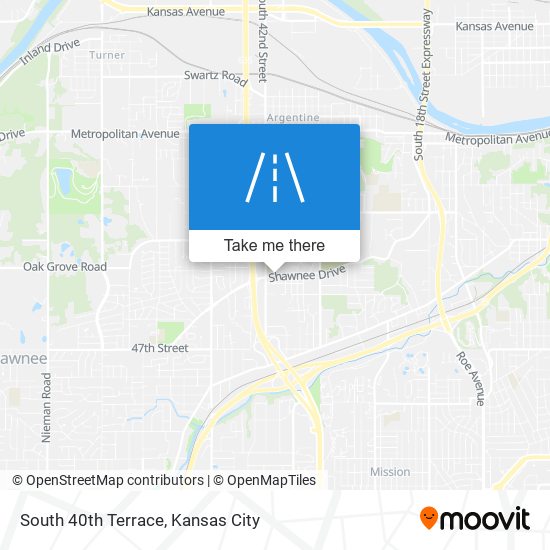 Mapa de South 40th Terrace