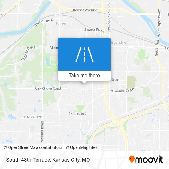 South 48th Terrace map