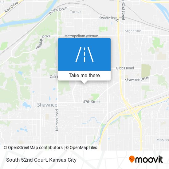 South 52nd Court map