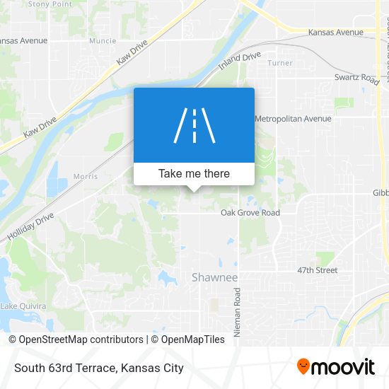 South 63rd Terrace map