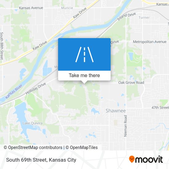 South 69th Street map