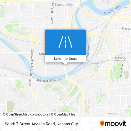 South 7 Street Access Road map