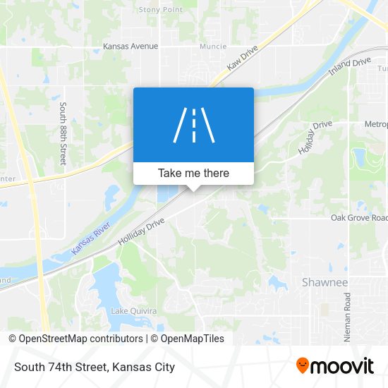 South 74th Street map