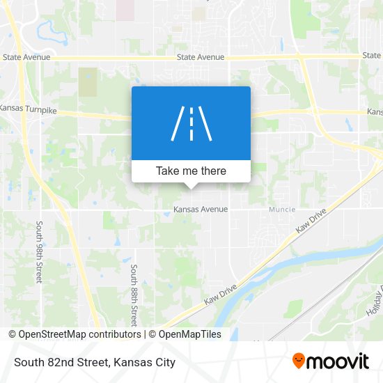 South 82nd Street map
