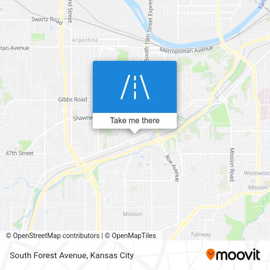 South Forest Avenue map