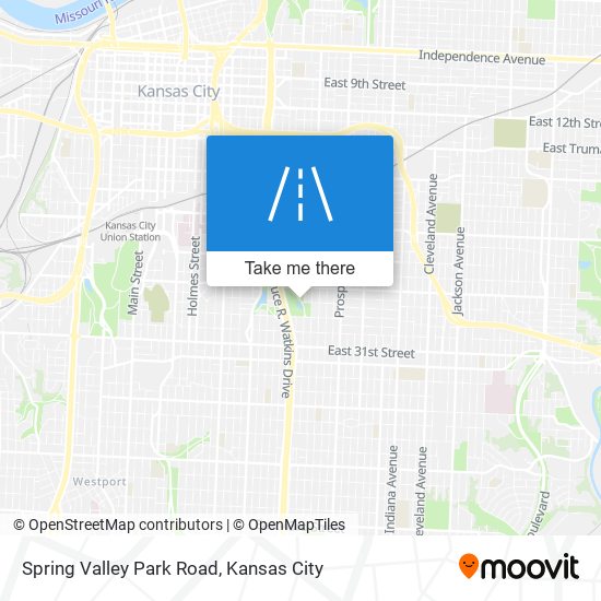 Spring Valley Park Road map