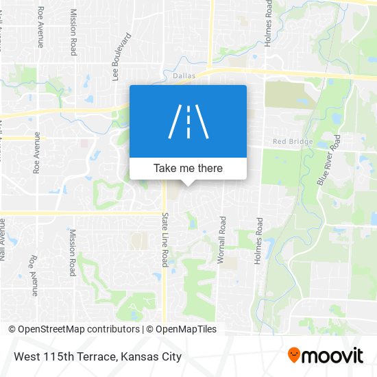 West 115th Terrace map