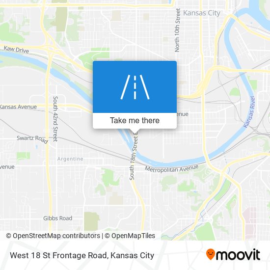 Mapa de West 18 St Frontage Road