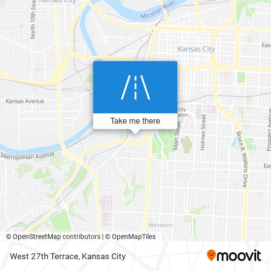 West 27th Terrace map