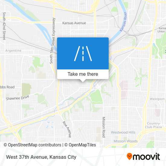 Mapa de West 37th Avenue