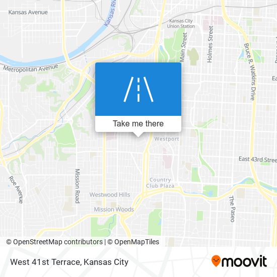 West 41st Terrace map